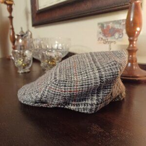 Vintage Harris Tweed Authority Newsboy Cap Peaky Blinders Type Wool
